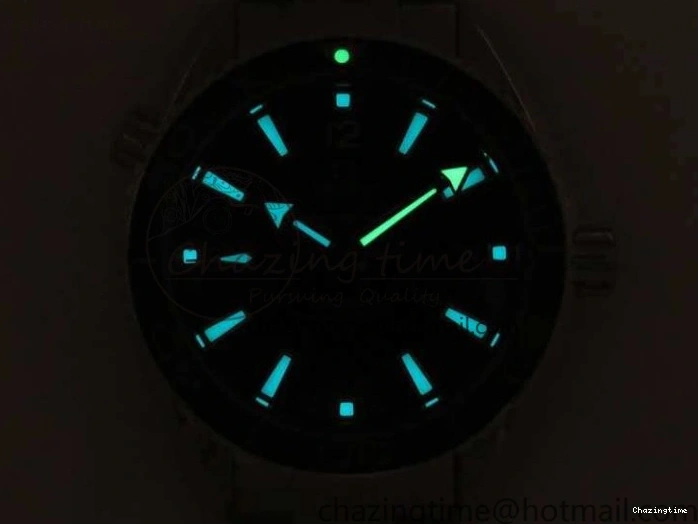 0321 Sleek Planet Ocean Professional Ceramic Bezel 42mm 1:1 MK Best Edition Silver Markers On SS Bracelet A 8085